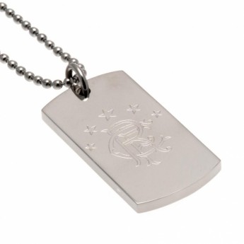 FC Rangers ogrlica s identifikacijskom pločicom za psa Engraved Dog Tag & Chain1