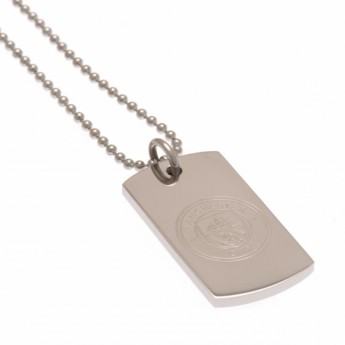 Manchester City ogrlica s identifikacijskom pločicom za psa Engraved Dog Tag & Chain