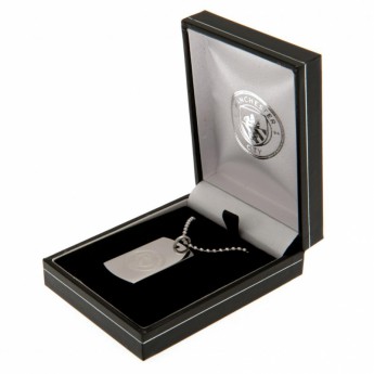 Manchester City ogrlica s identifikacijskom pločicom za psa Engraved Dog Tag & Chain