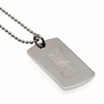 FC Liverpool ogrlica s identifikacijskom pločicom za psa Engraved Dog Tag & Chain LB