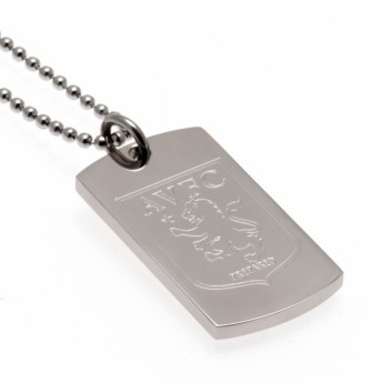 Aston Villa ogrlica s identifikacijskom pločicom za psa Engraved Dog Tag & Chain