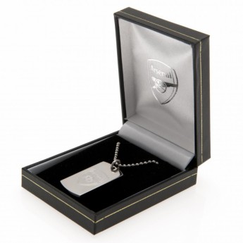 FC Arsenal ogrlica s identifikacijskom pločicom za psa Engraved Dog Tag & Chain