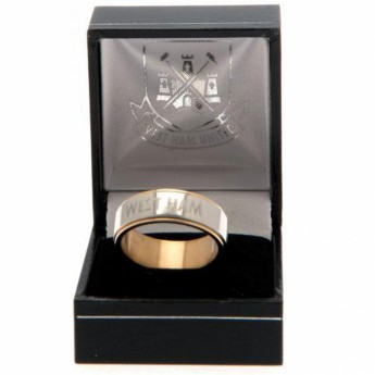 West Ham United prsten Bi Colour Spinner Ring Large CT