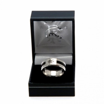FC Rangers prsten Black Inlay Small