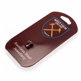 West Ham United naušnice Cut Out Stud Earring
