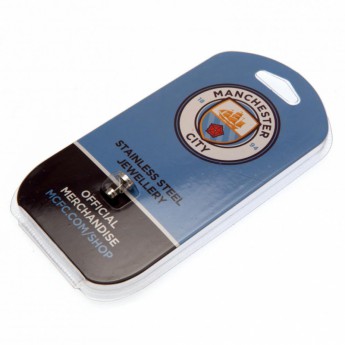 Manchester City naušnice Stainless Steel Stud Earring