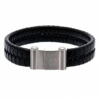 FC Rangers kožna narukvica Single Plait Leather Bracelet