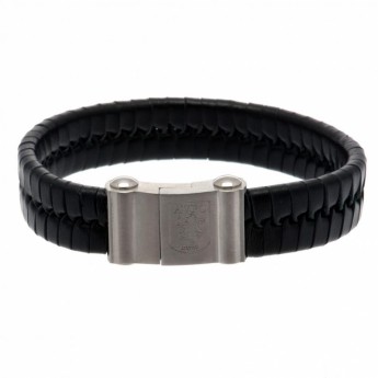 Aston Villa kožna narukvica Single Plait Leather Bracelet
