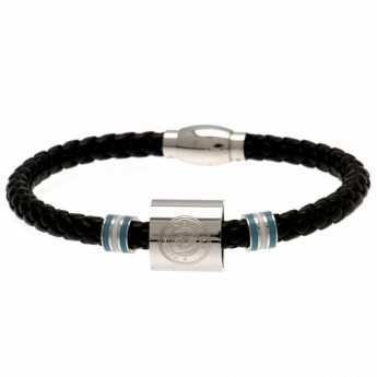 Manchester City kožna narukvica Colour Ring Leather Bracelet