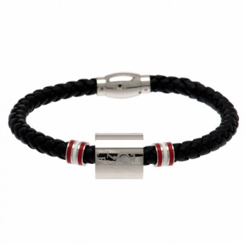 FC Liverpool kožna narukvica Colour Ring Leather Bracelet