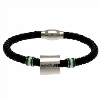 FC Celtic kožna narukvica Colour Ring Leather Bracelet