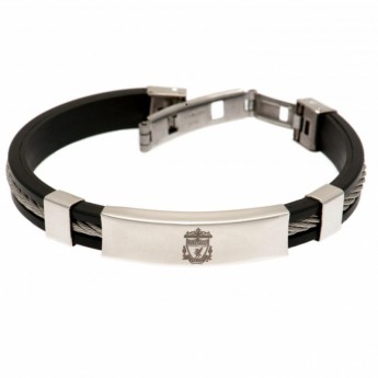 FC Liverpool silikonska narukvica Silver Inlay Silicone Bracelet