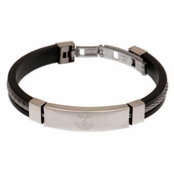 FC Everton silikonska narukvica Silver Inlay Silicone Bracelet