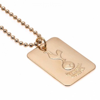 Tottenham Hotspur ogrlica s identifikacijskom pločicom za psa Gold Plated Dog Tag & Chain