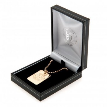 FC Chelsea ogrlica s identifikacijskom pločicom za psa Gold Plated Dog Tag & Chain