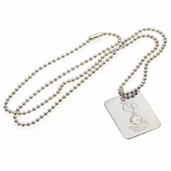 Tottenham Hotspur ogrlica s identifikacijskom pločicom za psa Silver Plated Dog Tag & Chain