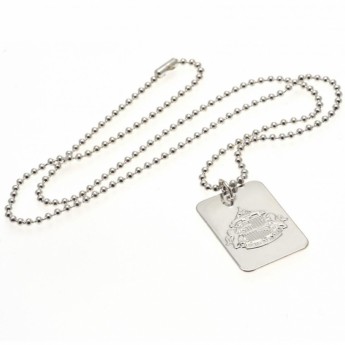 Sunderland ogrlica s identifikacijskom pločicom za psa Silver Plated Dog Tag & Chain