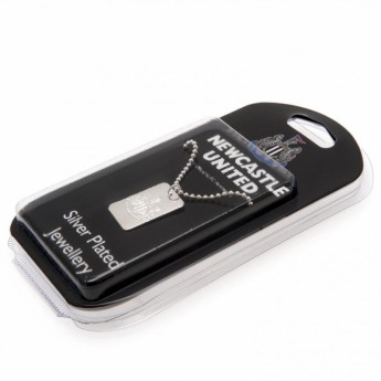 Newcastle United ogrlica s identifikacijskom pločicom za psa Silver Plated Dog Tag & Chain