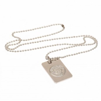 Manchester City ogrlica s identifikacijskom pločicom za psa Silver Plated Dog Tag & Chain