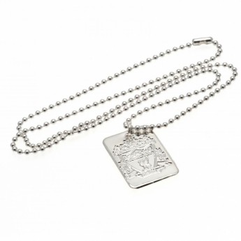 FC Liverpool ogrlica s identifikacijskom pločicom za psa Silver Plated Dog Tag & Chain