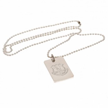 FC Everton ogrlica s identifikacijskom pločicom za psa Silver Plated Dog Tag & Chain