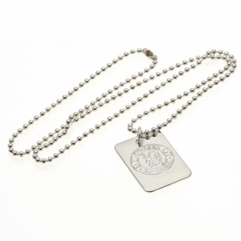 FC Chelsea ogrlica s identifikacijskom pločicom za psa Silver Plated Dog Tag & Chain