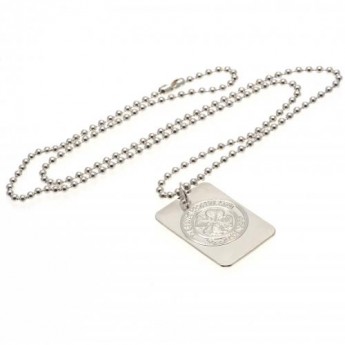 FC Celtic ogrlica s identifikacijskom pločicom za psa Silver Plated Dog Tag & Chain
