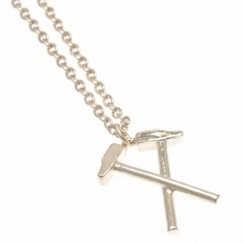 West Ham United ogrlica s privjeskom Silver Plated Pendant & Chain HM