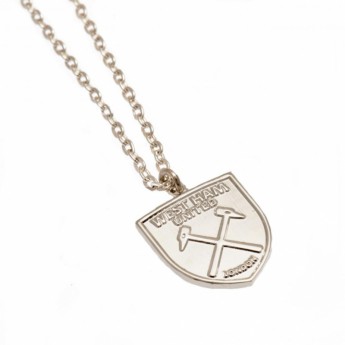 West Ham United ogrlica s privjeskom Silver Plated Pendant & Chain CR