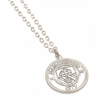 Manchester City ogrlica s privjeskom Silver Plated Pendant & Chain