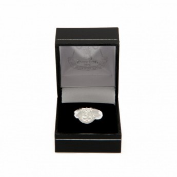 FC Everton prsten Silver Plated Crest Medium
