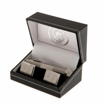 Manchester City set kopči za kravatu i manžeta Tie Slide & Cufflink Set
