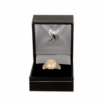 FC Liverpool prsten 9ct Gold Crest Medium