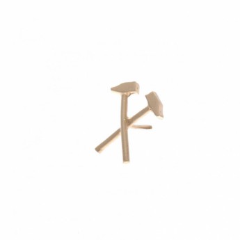West Ham United naušnice 9ct Gold Earring