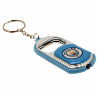 Manchester City privjesak s otvaračem Key Ring Torch Bottle Opener