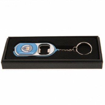 Manchester City privjesak s otvaračem Key Ring Torch Bottle Opener