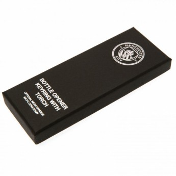 Manchester City privjesak s otvaračem Key Ring Torch Bottle Opener