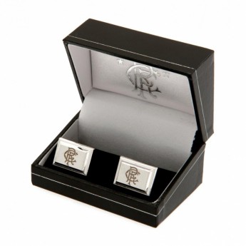 FC Rangers manšete Silver Plated Cufflinks
