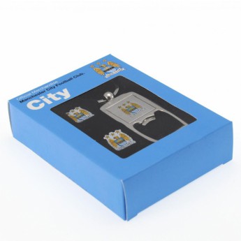 Manchester City set otvarača za boce i manžeta Cufflinks & Keyring Bottle Opener Set