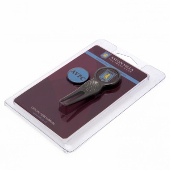 Aston Villa set vilica prijenosni marker za lopticu Divot Tool & Marker