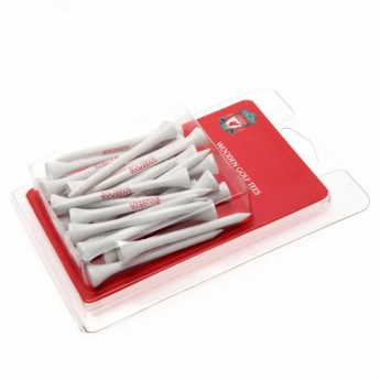 FC Liverpool golfski drveni stalci za loptice Wooden Tees 20 pcs
