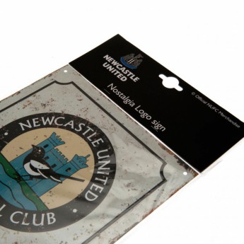 Newcastle United zidni natpis Retro Logo Sign