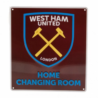 West Ham United metalna značka Home Changing Room Sign