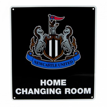 Newcastle United metalna značka Home Changing Room Sign