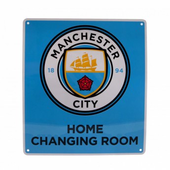 Manchester City metalna značka Home Changing Room Sign