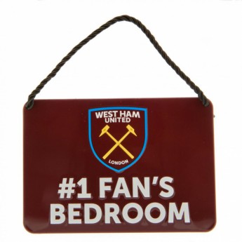 West Ham United znak za spavaću sobu Bedroom Sign No1 Fan