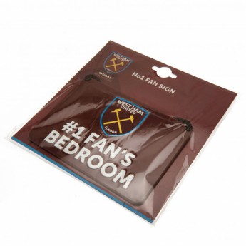 West Ham United znak za spavaću sobu Bedroom Sign No1 Fan