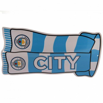 Manchester City metalna značka Show Your Colours Sign