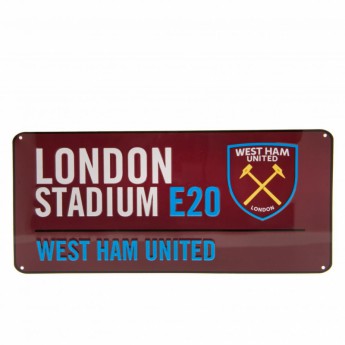 West Ham United zidni natpis Street Sign CL