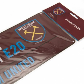 West Ham United zidni natpis Street Sign CL
